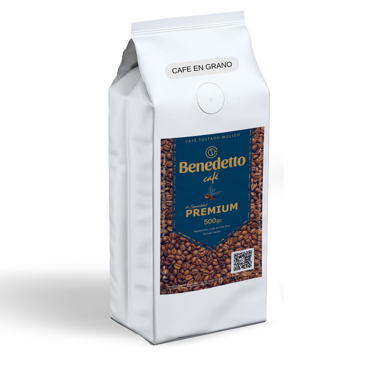 GENERICO - Café Benedetto PREMIUM de especialidad en grano 500 gr