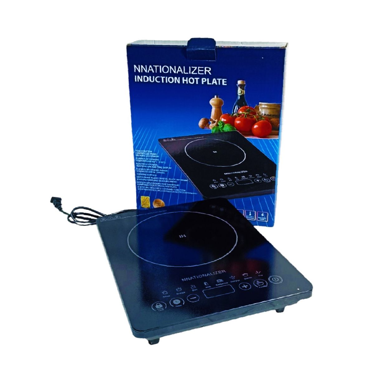 NATIONALIZER - Cocina de Inducción Una Hornilla NNATIONALIZER 2000 Watts NN-ALPI07