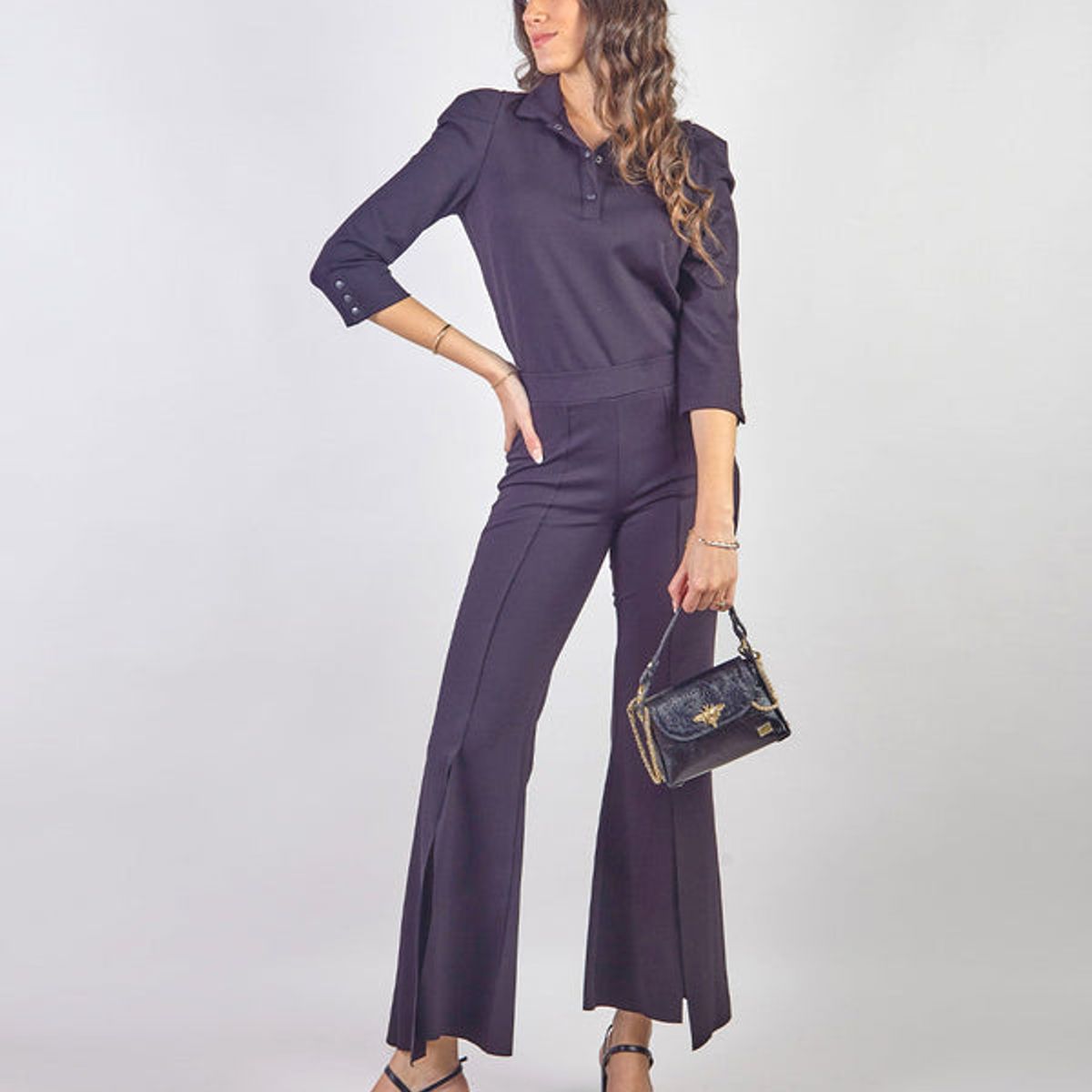 MICHELLE BELAU - FLORENCIA - POLO CAMISERO CON MANGA 34