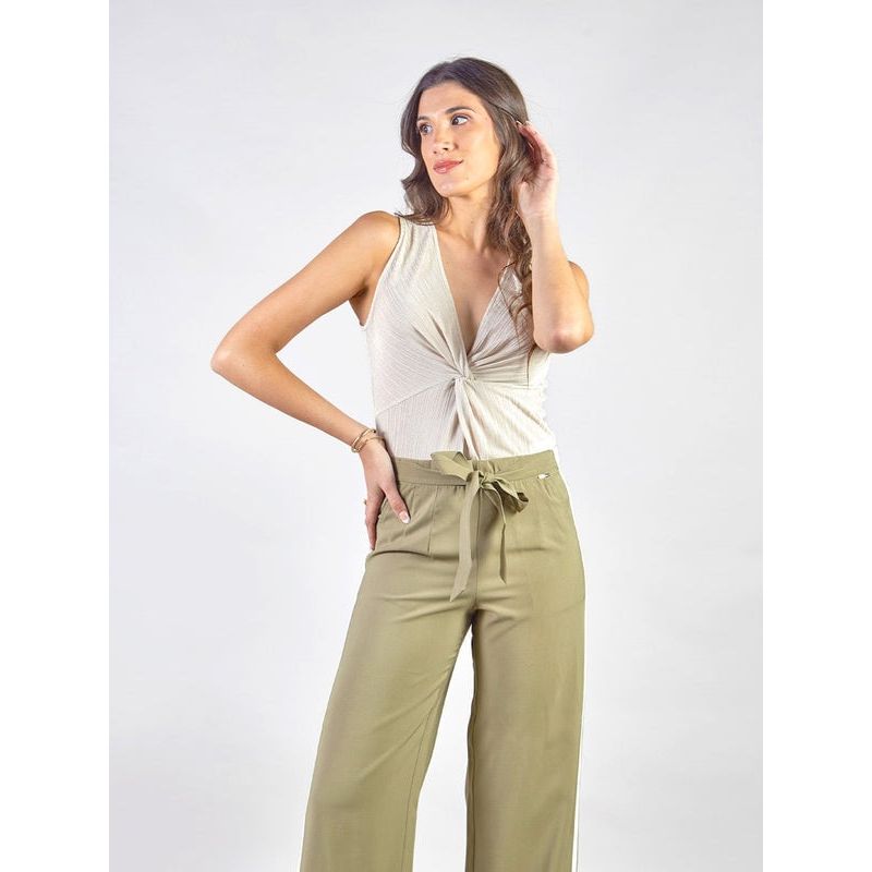 MICHELLE BELAU - LUCIANNA - POLO SIN MANGAS CON ESCOTE EN V