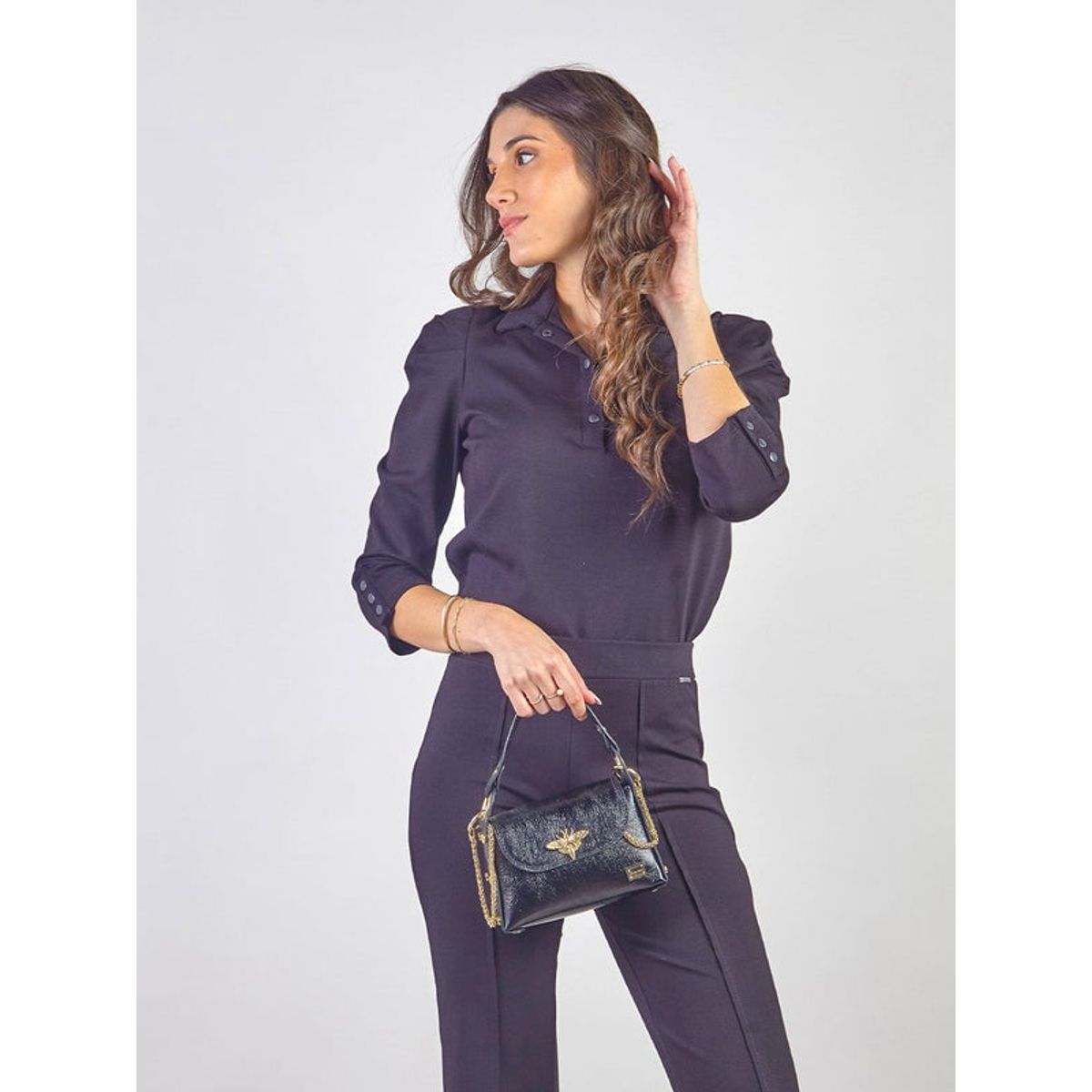 MICHELLE BELAU - FLORENCIA - POLO CAMISERO CON MANGA 34