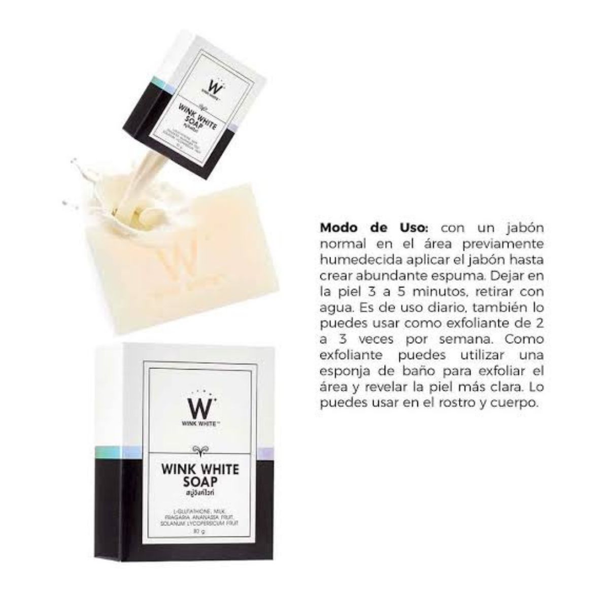 WINK WHITE - Jabón aclarador WINK WHITE SOAP EFECTIVO