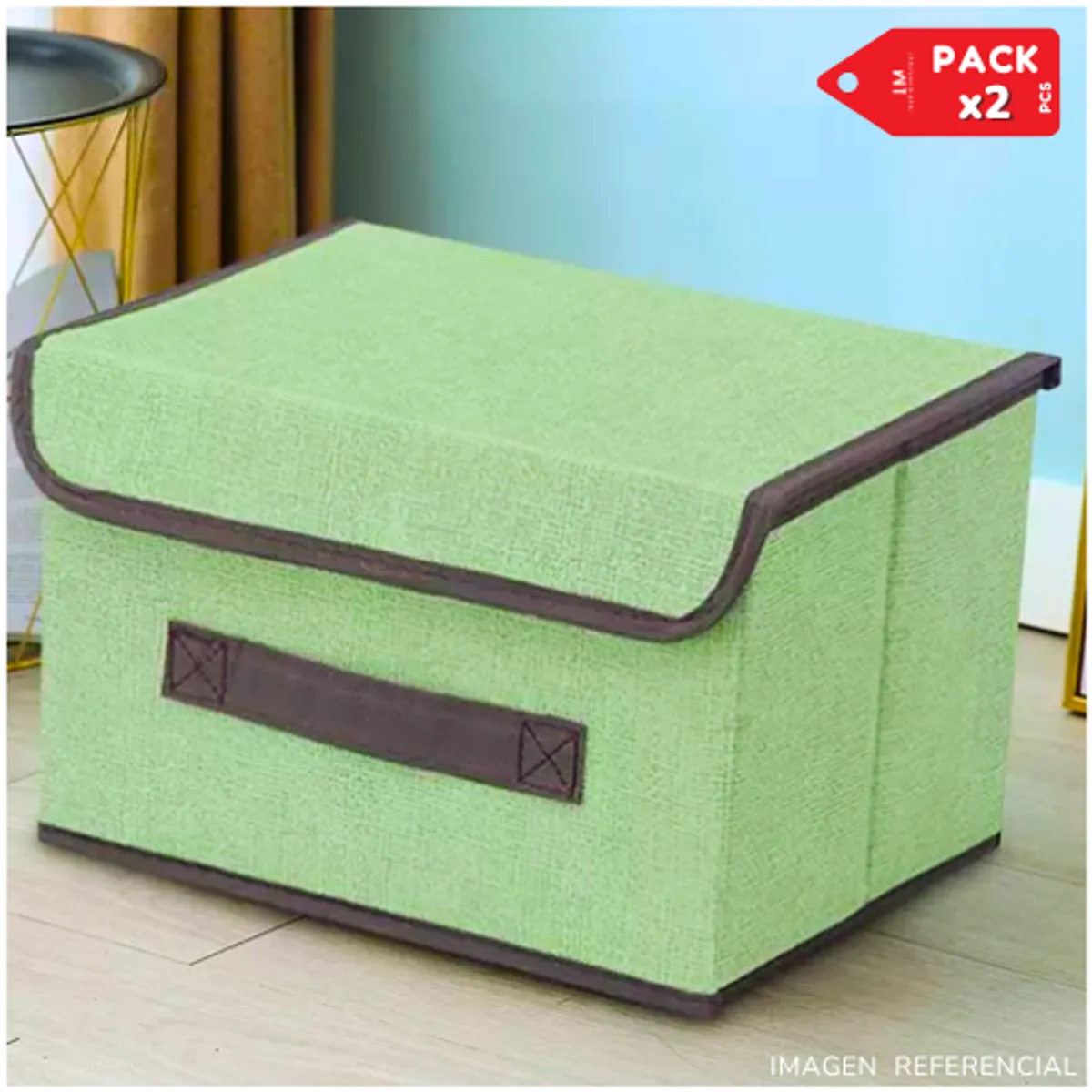 INSPIRA MARKET - Organizador multiusos de ropa caja de almacenamiento PACK X2