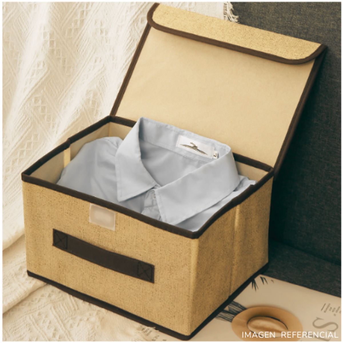 INSPIRA MARKET - Organizador multiusos de ropa caja de almacenamiento PACK X2