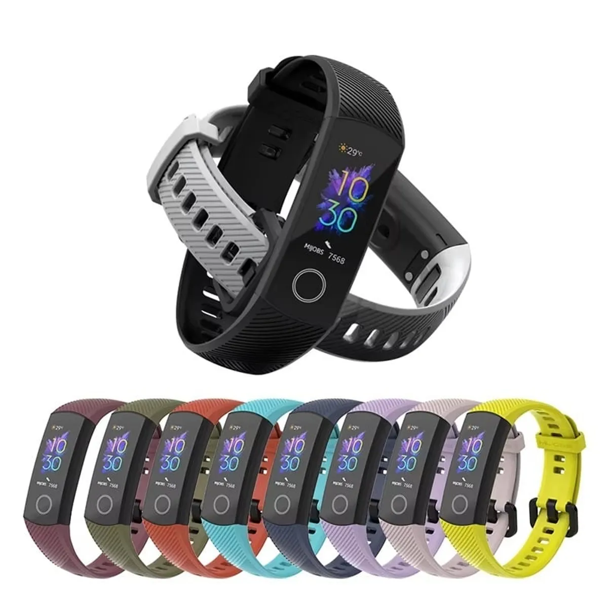 GENERICO - Correa de Silicona para smartwatch HONOR BAND 4-5 Azul