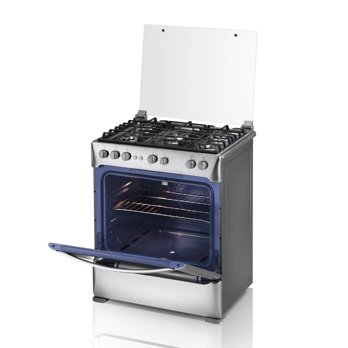 INDURAMA - Cocina Indurama a Gas 5 Hornillas Indurama FIRENZE ZAFIRO CROMA