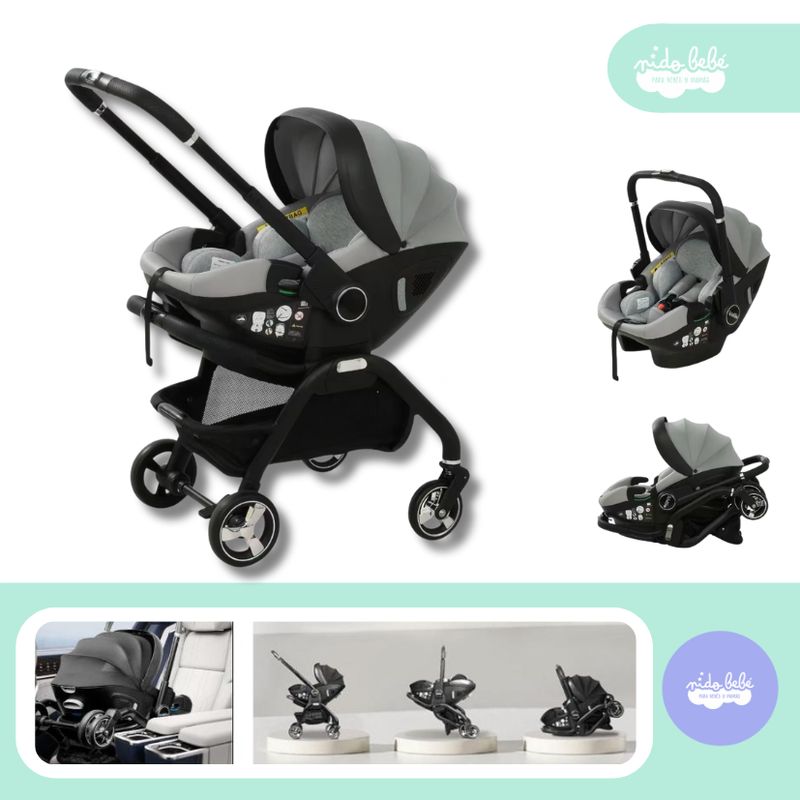 BABY - Coche convertible 2 en 1 modelo Donna edición 2025 gris