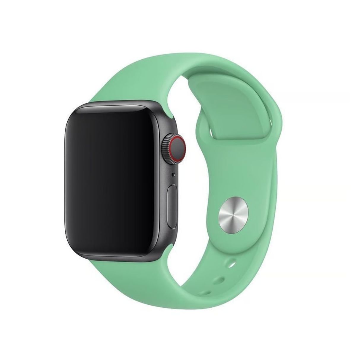 GENERICO - CORREA DE SILICONA PARA WATCH 42-44-45-49 MM VERDE CLARO