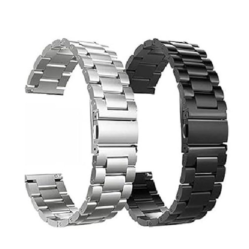 GENERICO - CORREA DE ESLABONES ACERO INOX PARA SMARTWATCH 20MM ORO ROSA