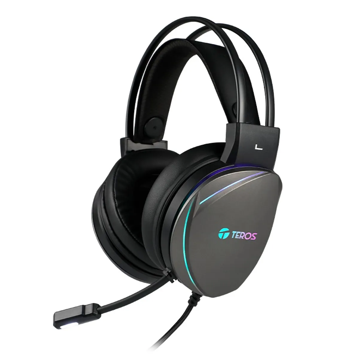 TEROS - Auriculares Gamer Teros Te-8170n 7.1 Con Micrófono Usb Rgb