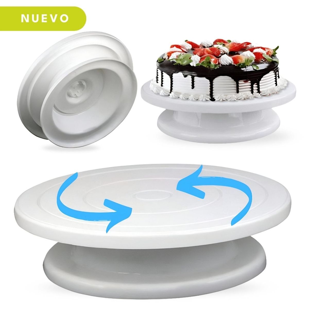 MINARI - Base Giratoria para Torta de 360° Decoración de Pasteles 28cm BT28