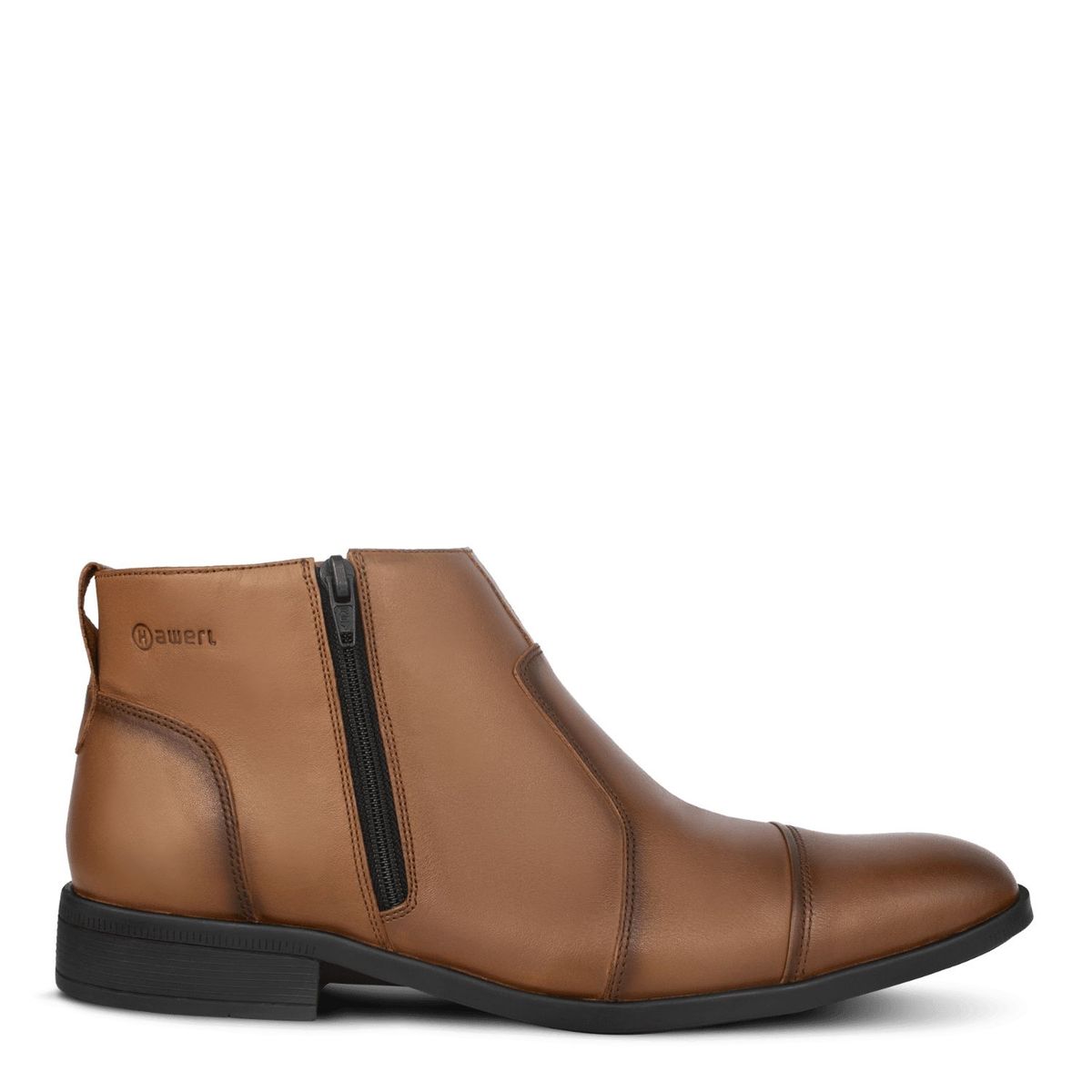 HAWERL - Botín Chelsea de Cuero Hombre Hawerl H625