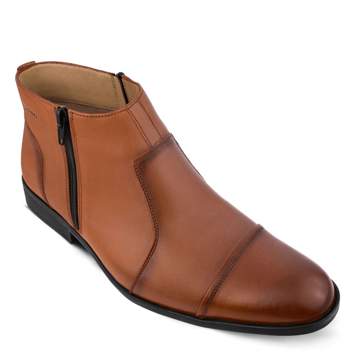 HAWERL - Botín Chelsea de Cuero Hombre Hawerl H625