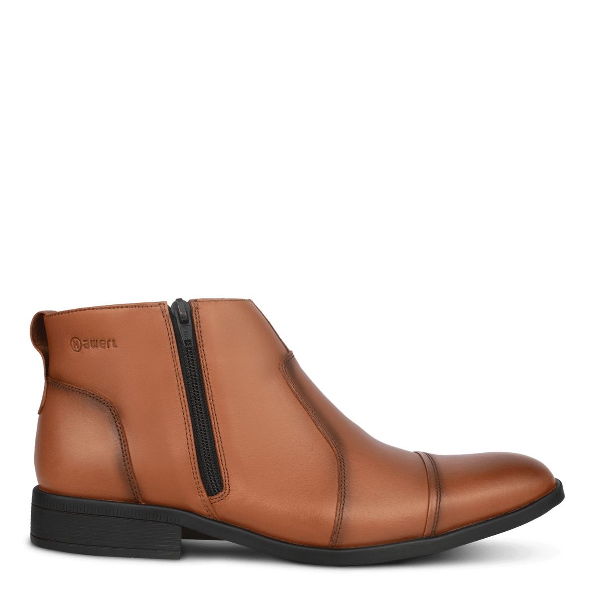 HAWERL - Botín Chelsea de Cuero Hombre Hawerl H625