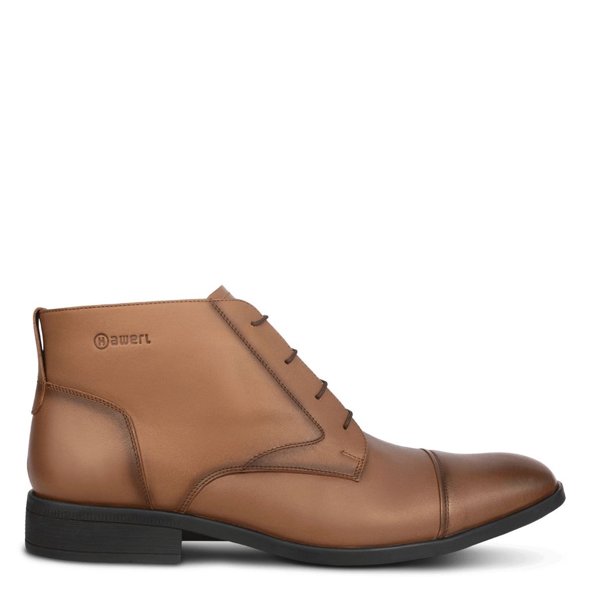 HAWERL - Botín Chelsea de Cuero Hombre Hawerl H626