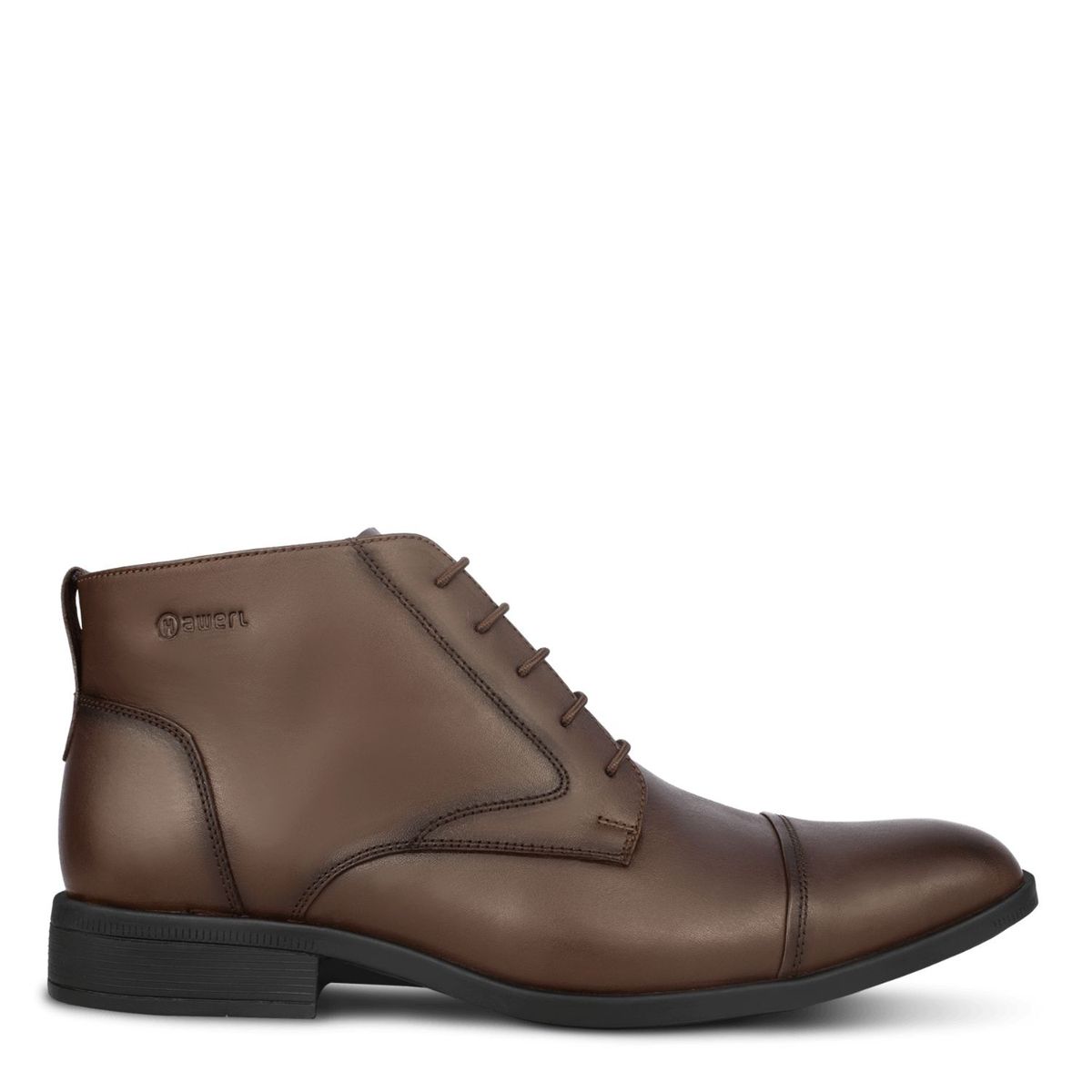 HAWERL - Botín Chelsea de Cuero Hombre Hawerl H626