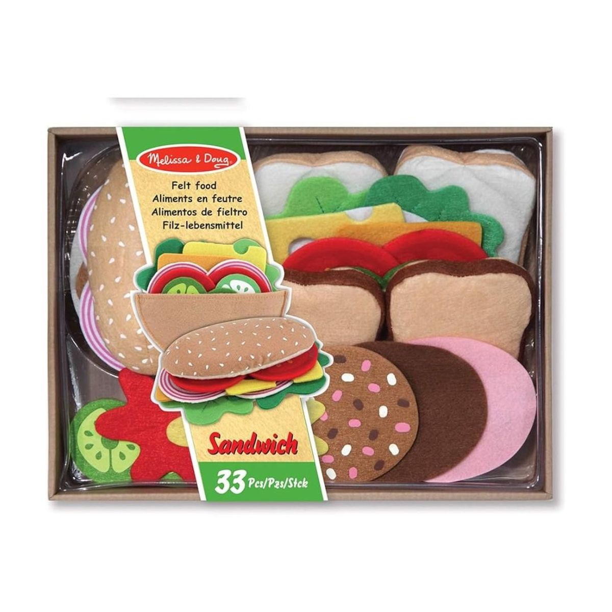 GENERICO - Juego De Hamburguesa Y Tacos De Tela