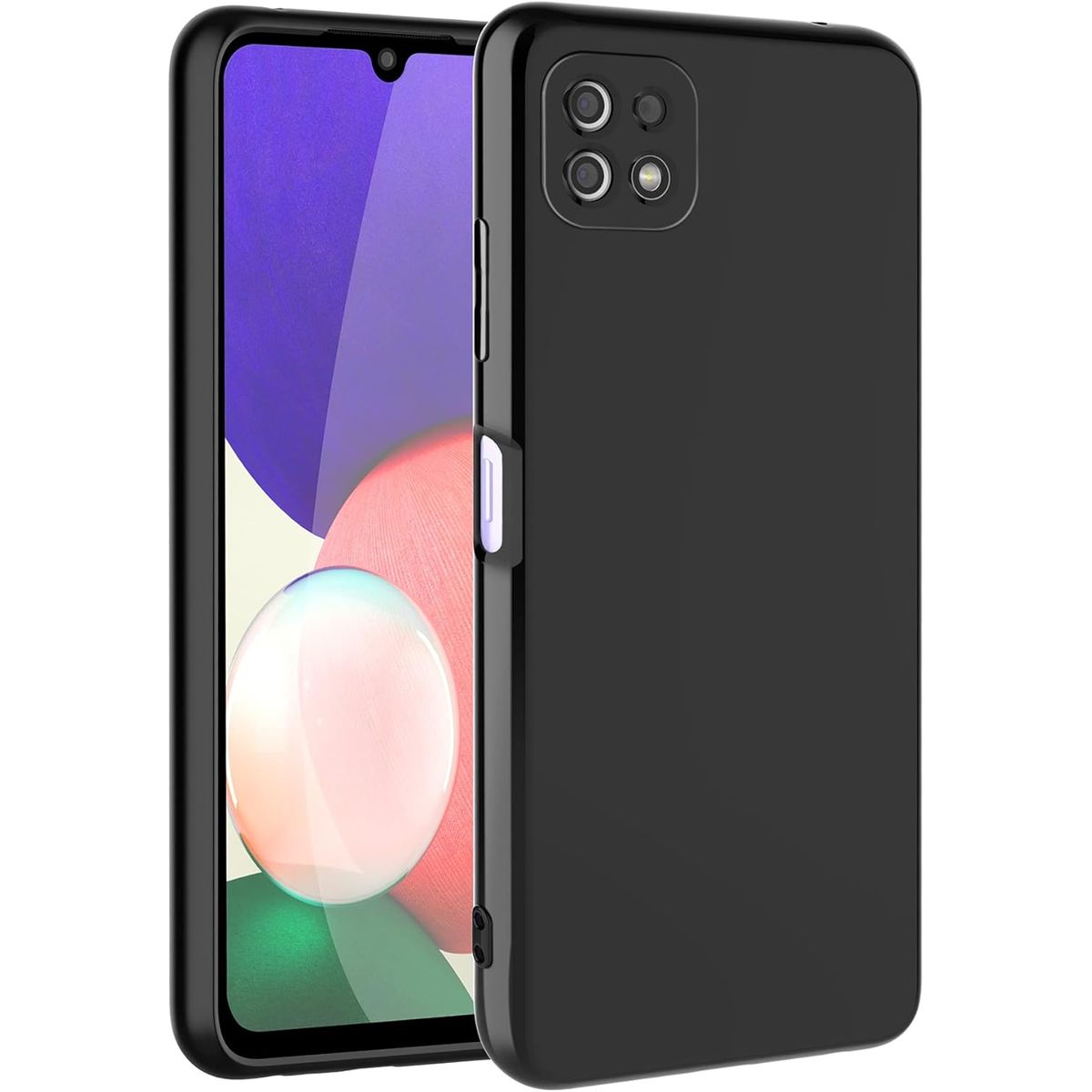 GENERICO - Case Protector para Samsung A22 5G Silicona Negro