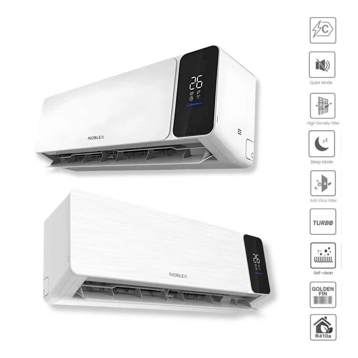 GENERICO - Aire Acondicionado Noblex Minisplit De 12000 BTUH Convencional Frío Solo