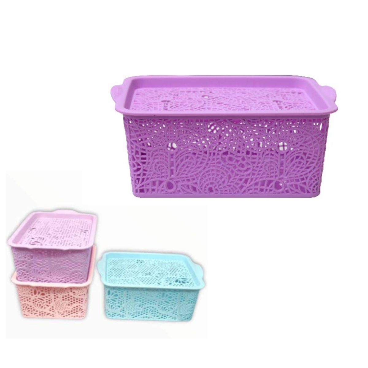 GENERICO - PACK DE 3 CANASTAS ORGANIZADORAS