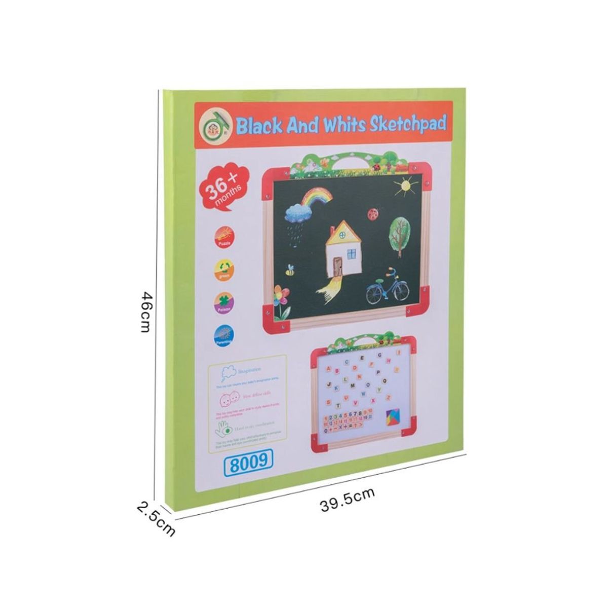 GENERICO - Pizarra Educativa Con Numeros Y Letras Magneticas