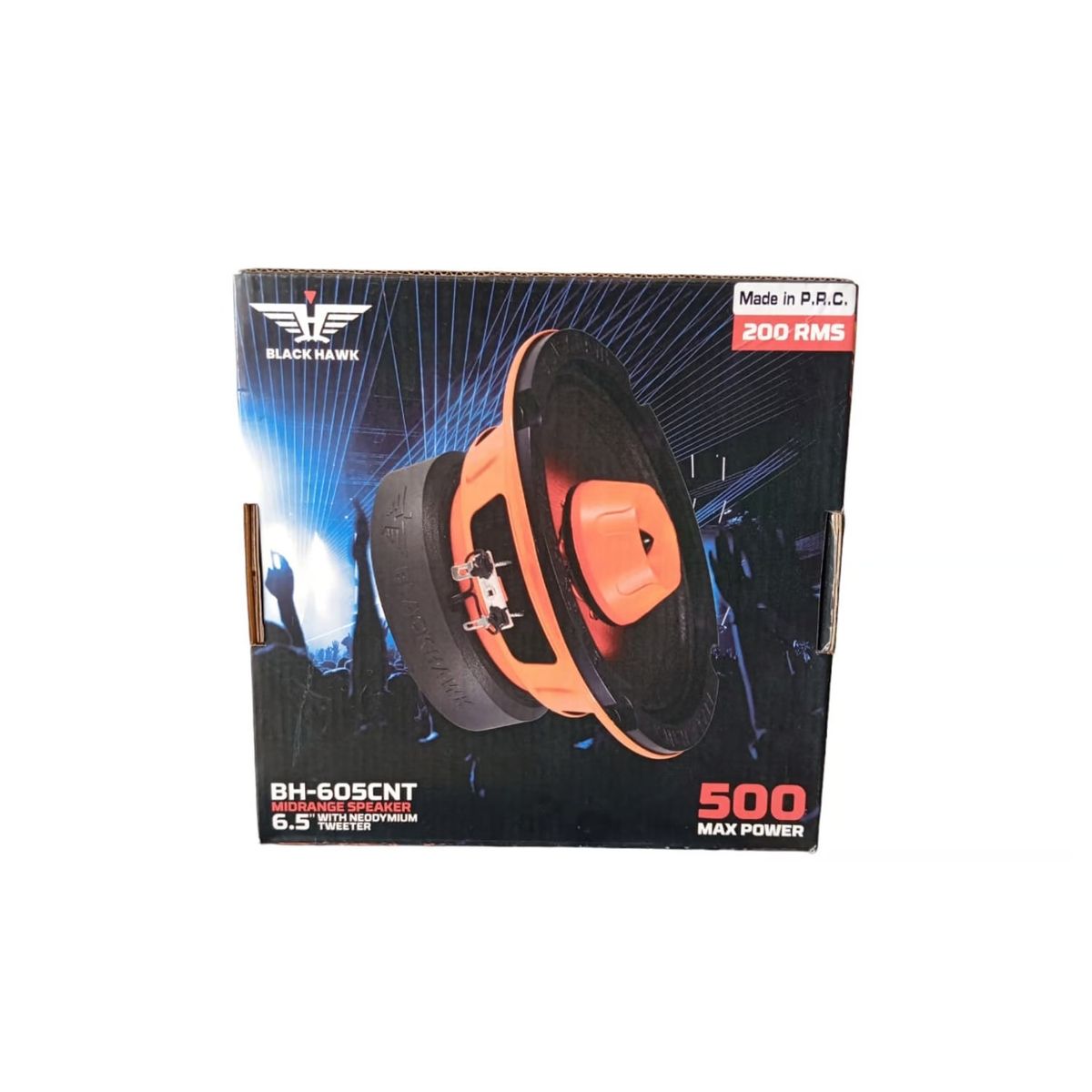 BLACK HAWK - Medios Rango Black Hawk Tweeter Incorporado 500w Bh-605cnt