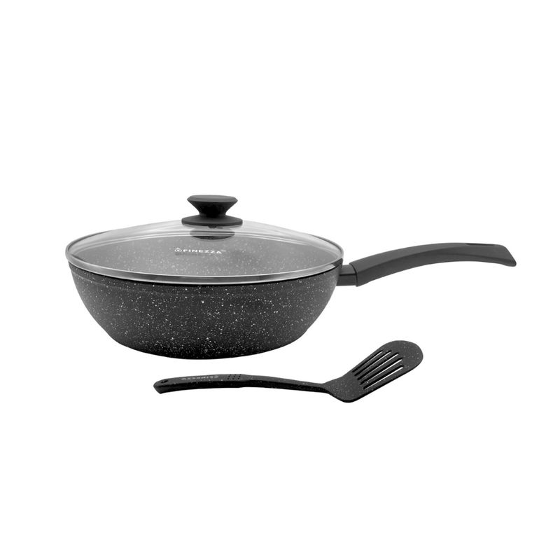 FINEZZA - Sartén Antiadherente Ultragranito FINEZZA de 28 cm Negro FZ-W328TM