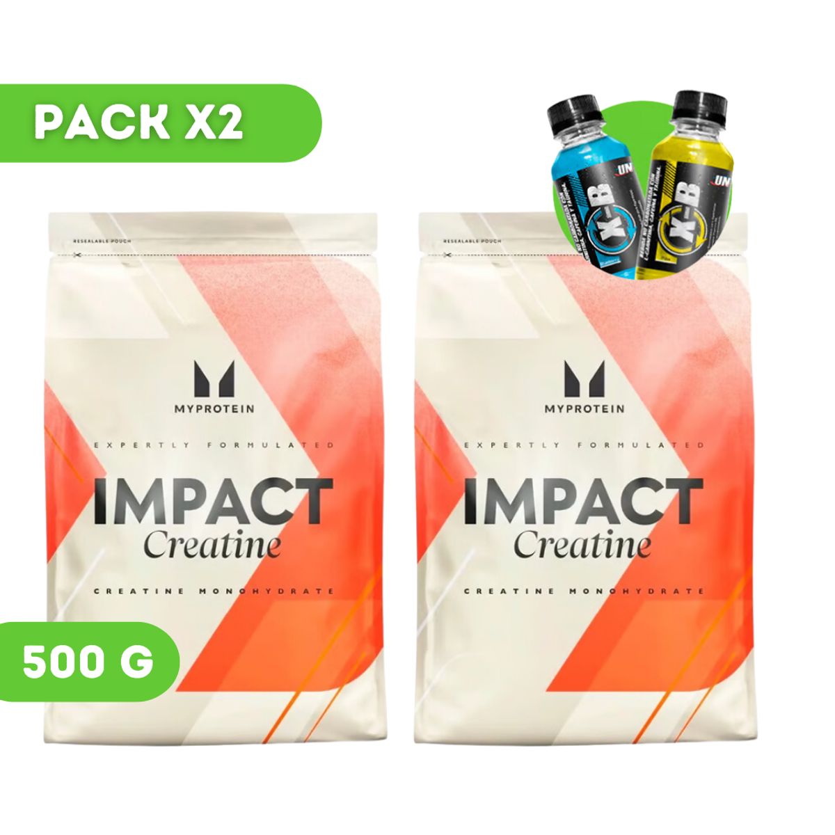 MYPROTEIN - CREATINA MYPROTEIN 500G + XB PACK X2