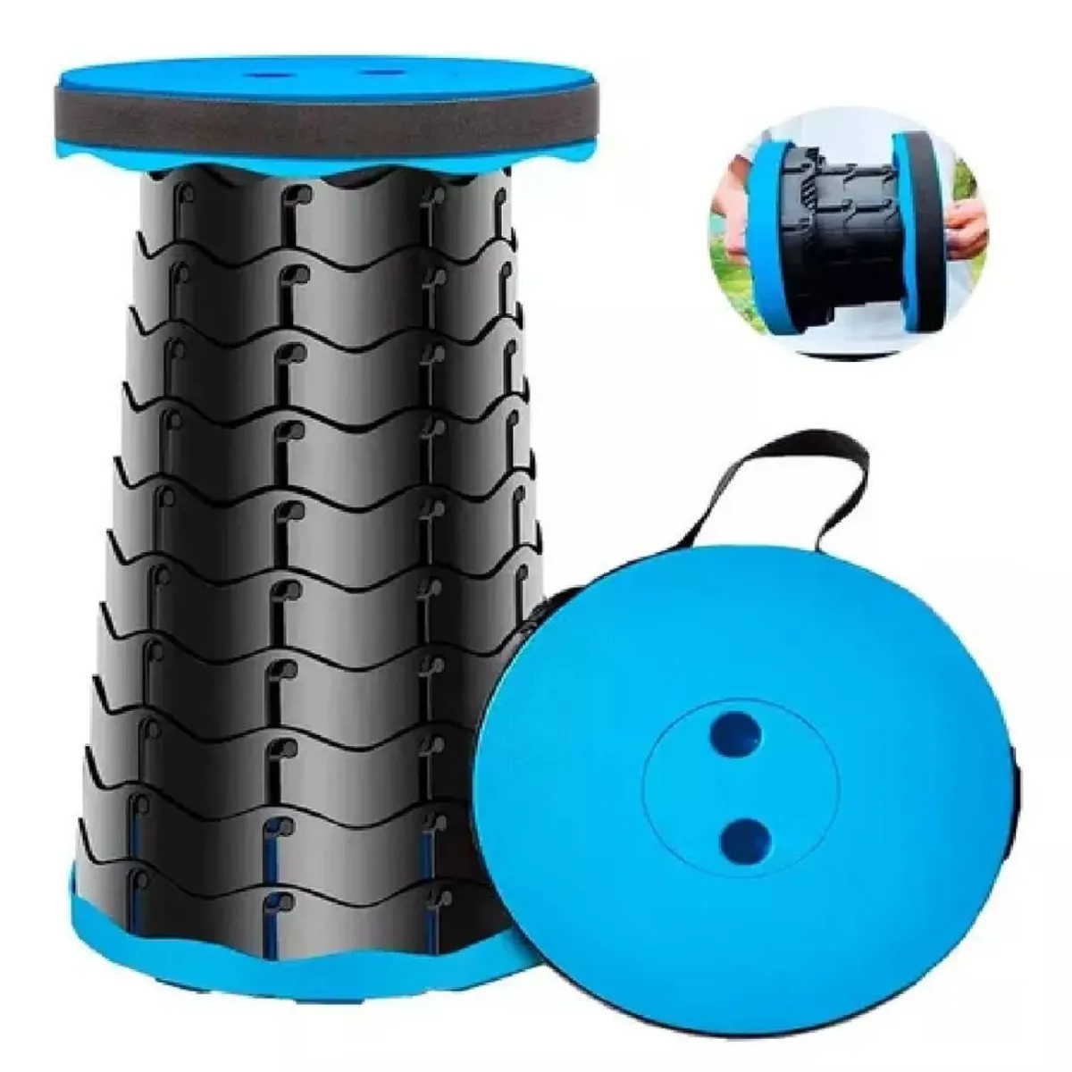 GENERICO - Banco Portátil Plegable Graduable Retráctil