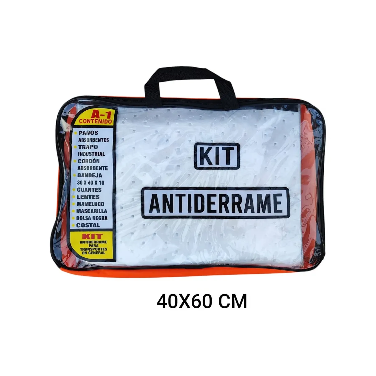 GENERICO - Kit Antiderrame Hidrocarburos Grande 60x40cm