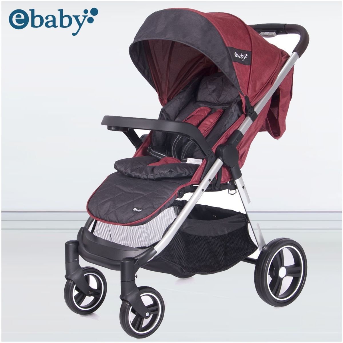 EBABY - Coche de Paseo «Atton Delux» Ebaby Rojo