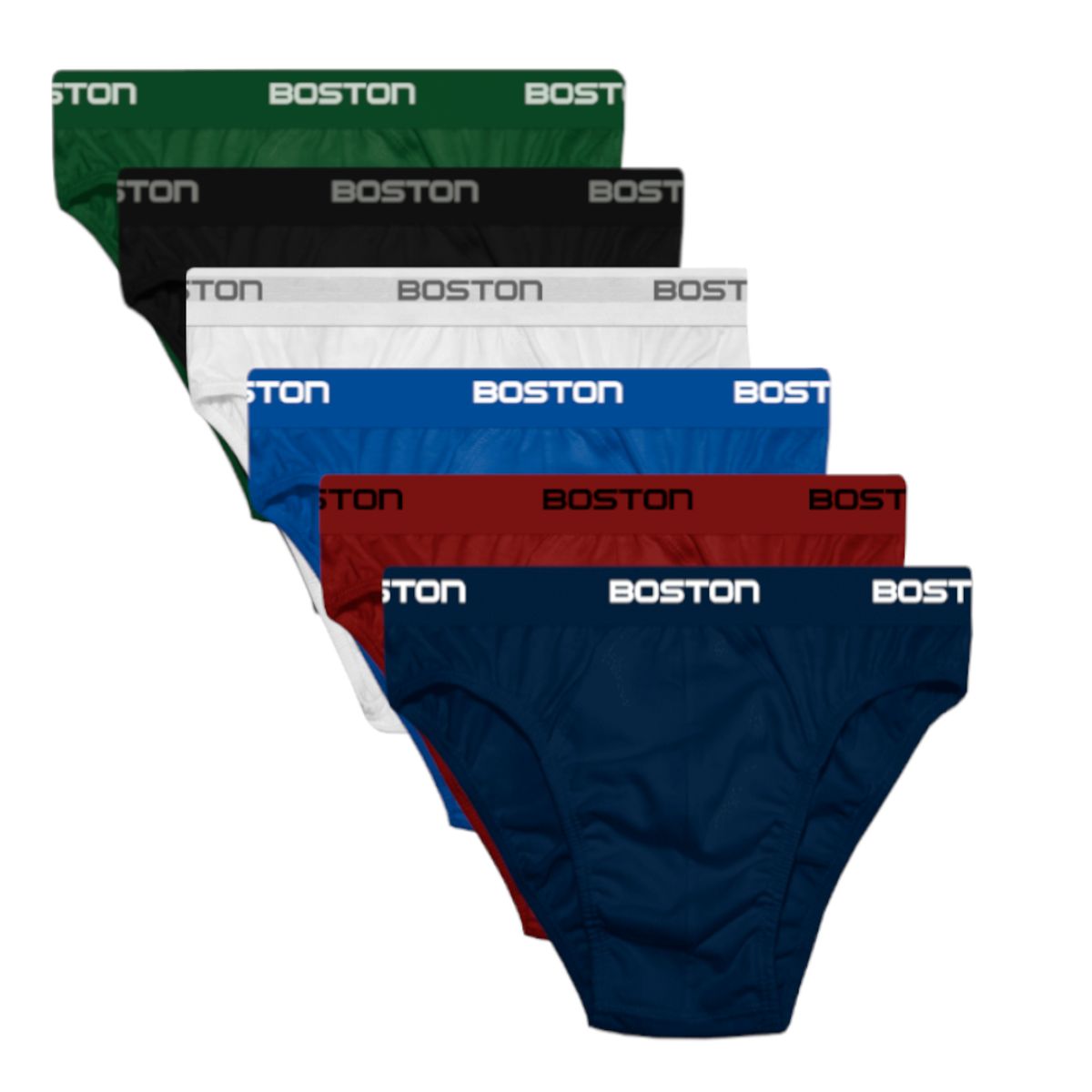 BOSTON - Pack 6 calzoncillo Boston 100% Algodón Hombre Ajuste Perfecto