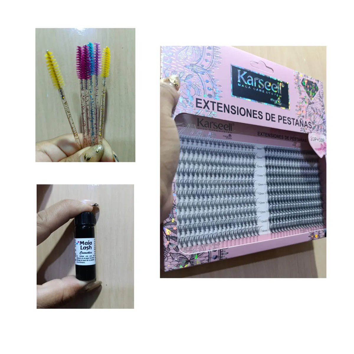 GENERICO - Set Completo Juego de 400 Pestañas Postizas