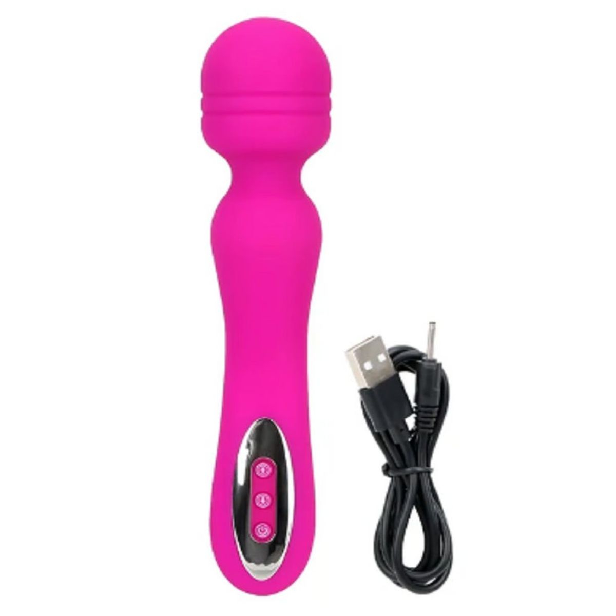 GENERICO - VIBRADOR ESTILO MICROFONO RECARGABLE 12 VELOCIDADES