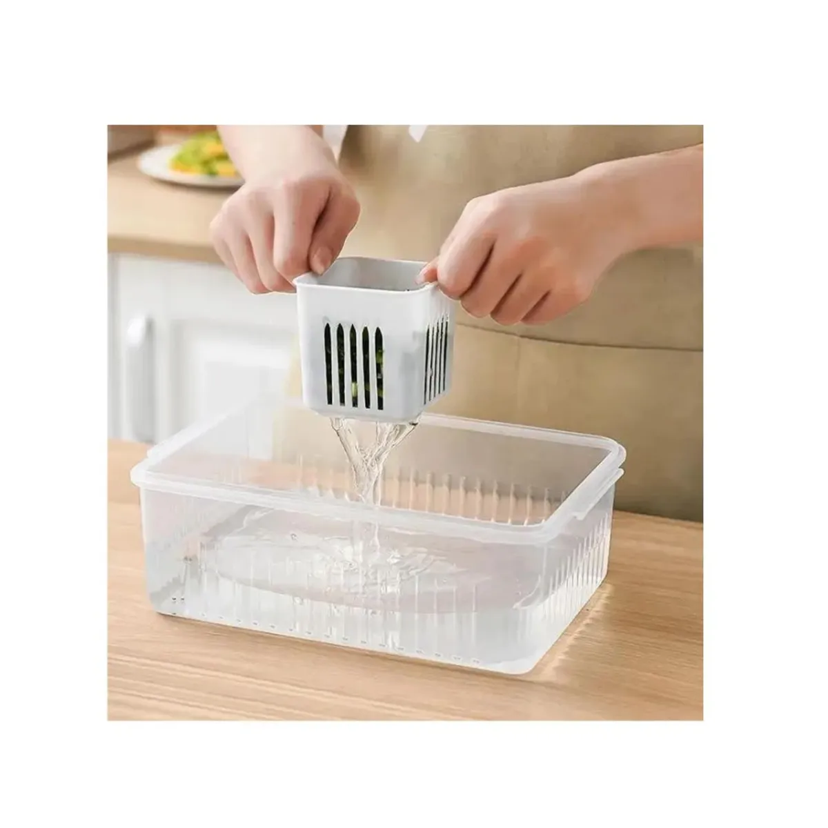 GENERICO - CONTENEDOR DE ALMACENAMIENTO CON 6 COMPARTIMIENTOS