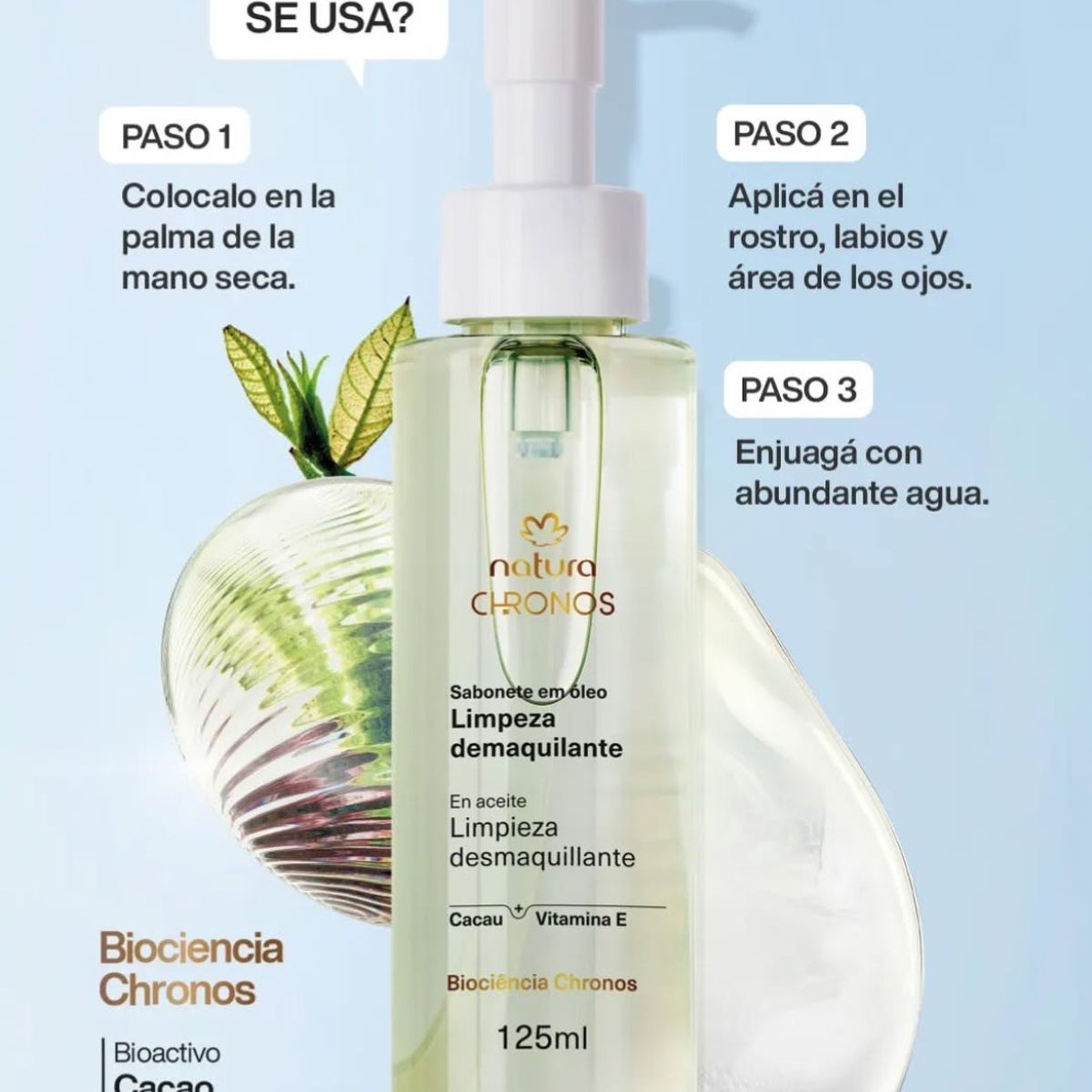 NATURA - Chronos Óleo limpiador facial desmaquillante 125 ml