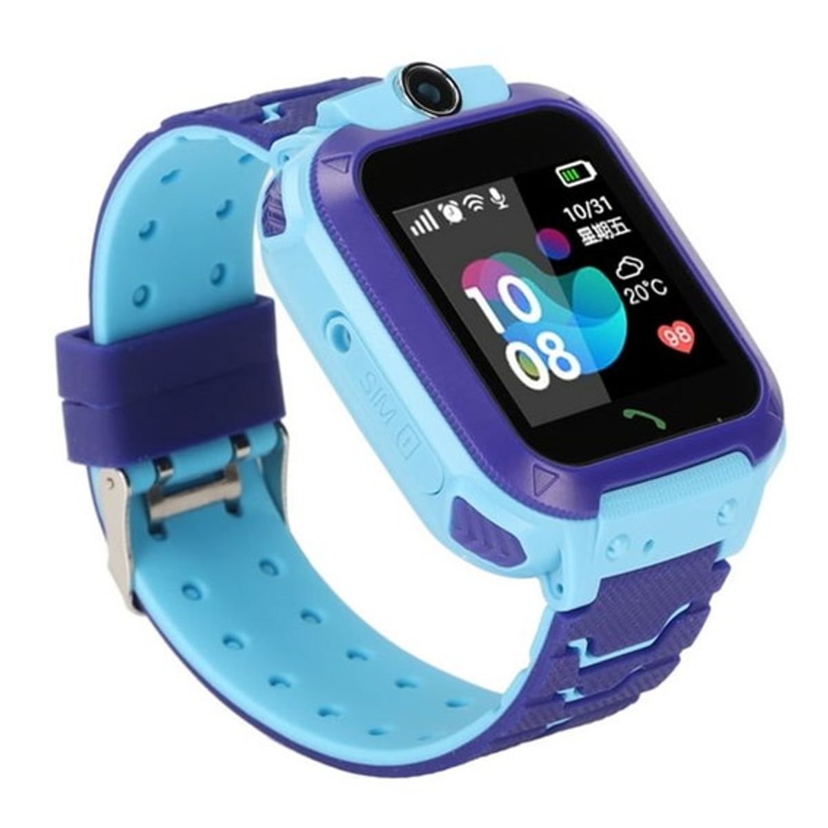 GENERICO - Smartwatch para niños Q12 Kids Con Chip Celeste