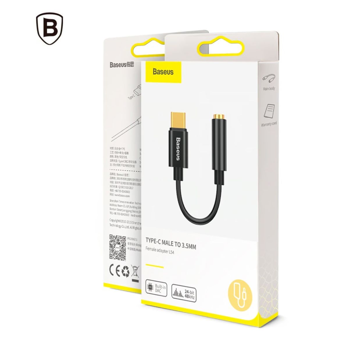 BASEUS - Adaptador de Audio Baseus Usb Tipo C a Jack 3.5 mm