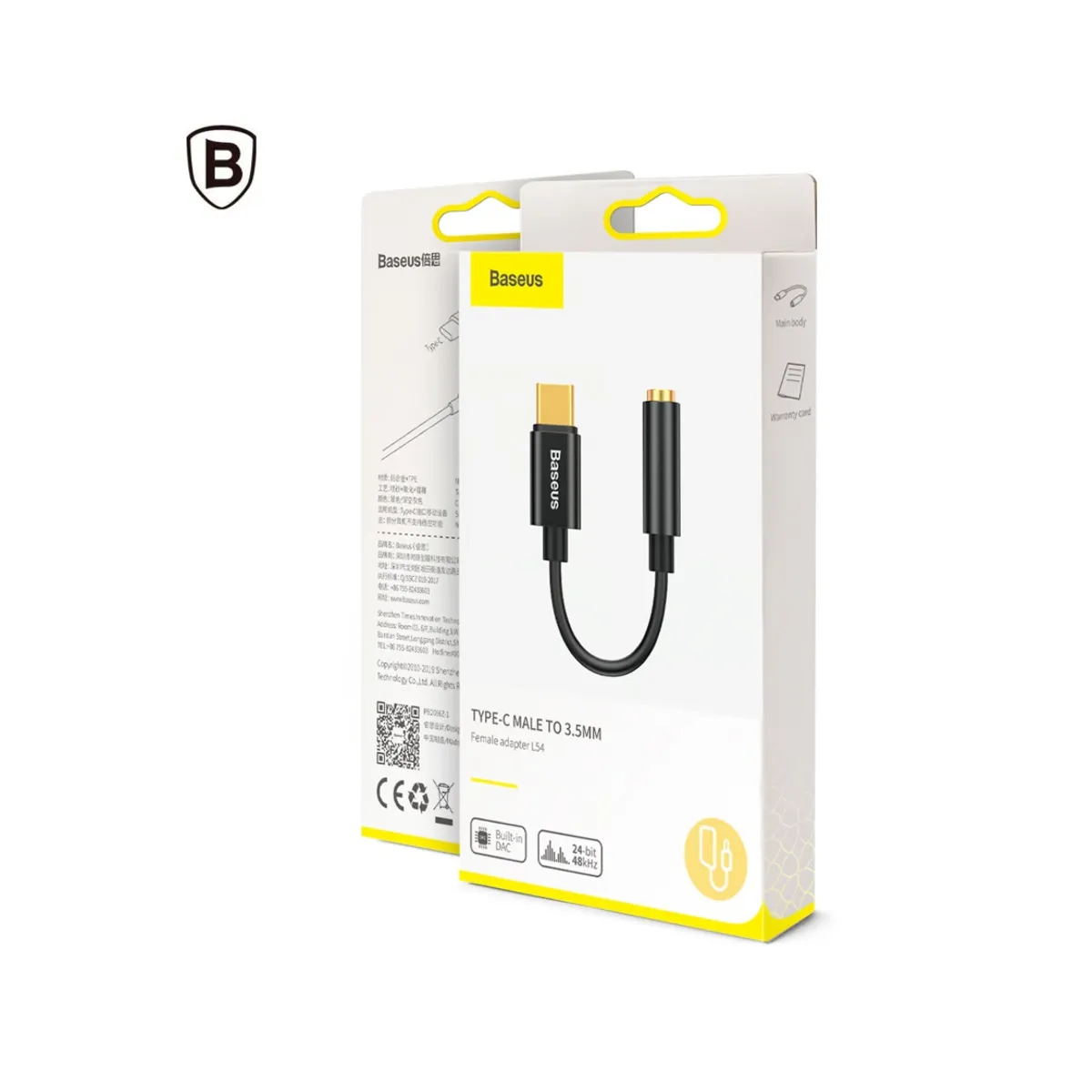 BASEUS - Adaptador de Audio Baseus Usb Tipo C a Jack 3.5 mm