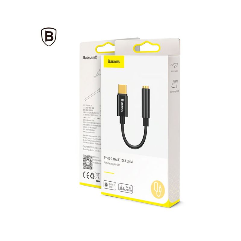 BASEUS - Adaptador de Audio Baseus Usb Tipo C a Jack 3.5 mm
