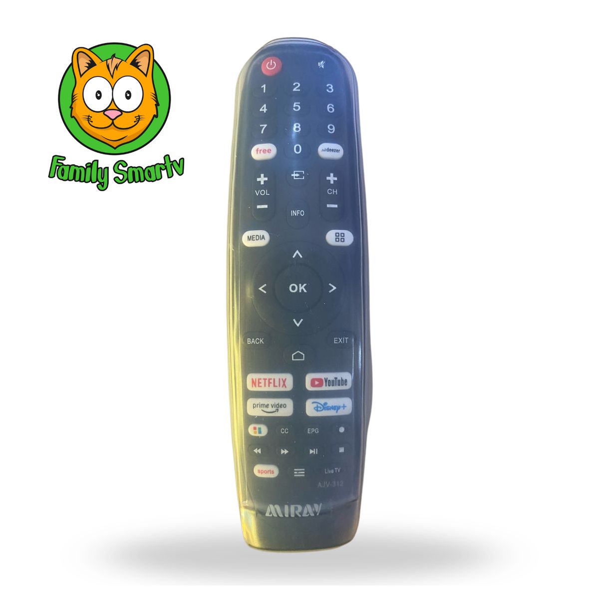 SIKAI - Funda Transparente para Control Remoto Miray Magic 4K 2024