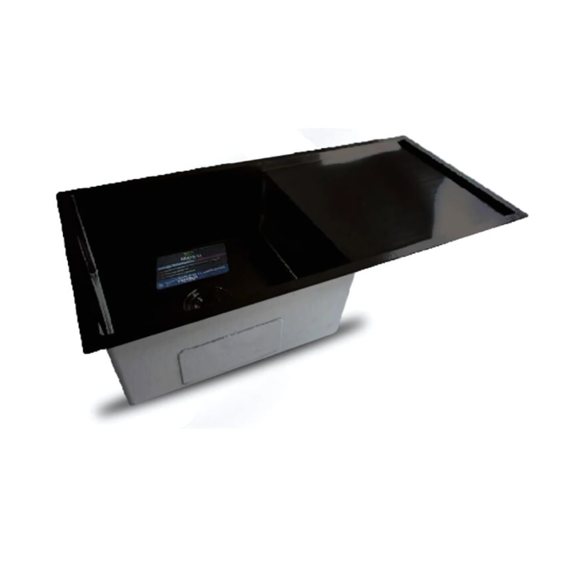 FRATELLI - LAVADERO DE COCINA  ACERO CON ESCURRIDERO NEGRO INF-10050 SBD