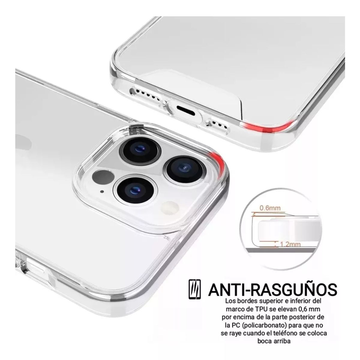 SPACE - Case Space Protector para iPhone 16 Pro - Transparente