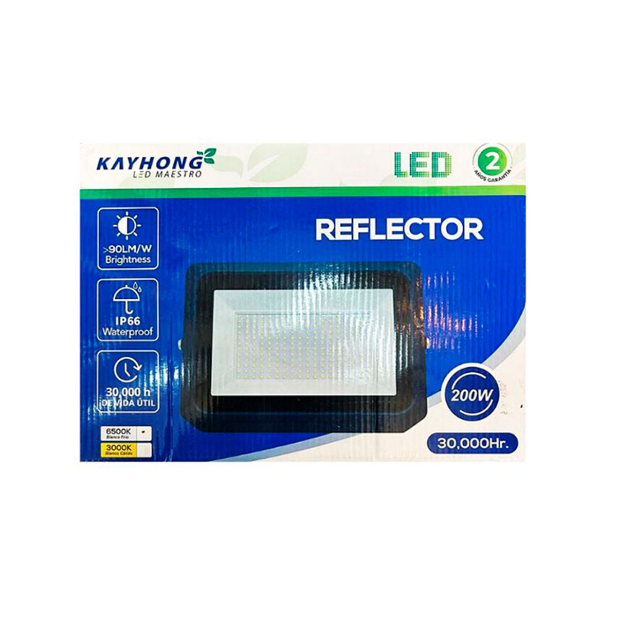 GENERICO - Reflector LED  Luz Calida 200W 18000Lm