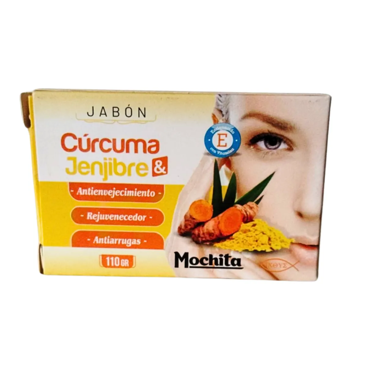 GENERICO - JABON DE CURCUMA & JENJIBRE 110GR - MOCHITA