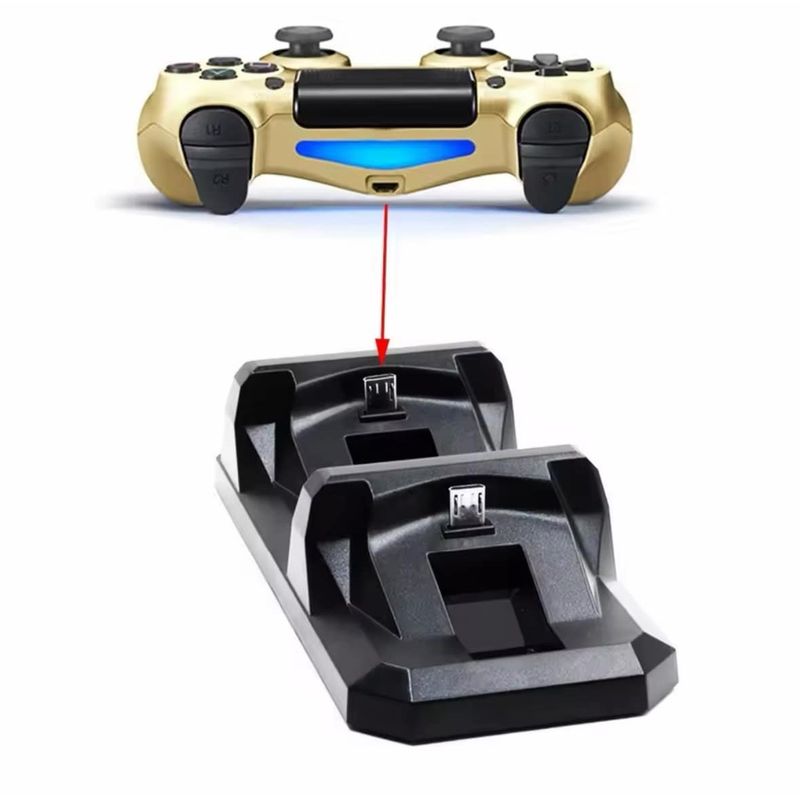 DOBE - Cargador de Mandos Ps4 Dual Shock Playstation 4 Control de Carga