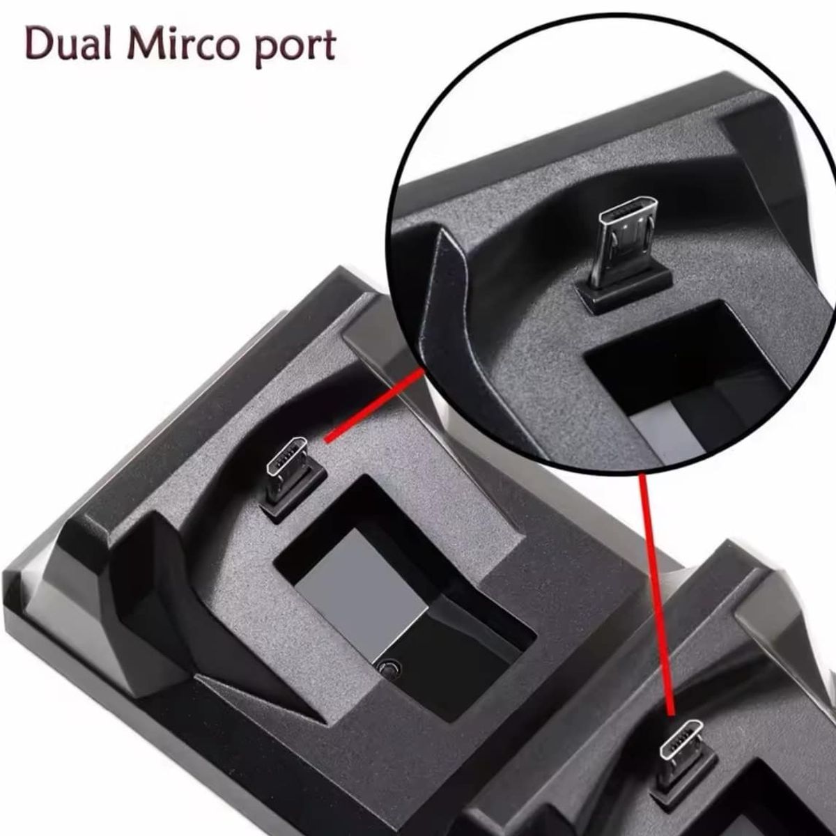 DOBE - Estación de Carga para Mandos PS4 DualShock 4