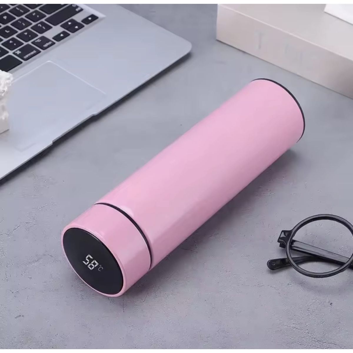 GENERICO - TERMO INTELIGENTE CON SENSOR DE TEMPERATURA  - ROSA