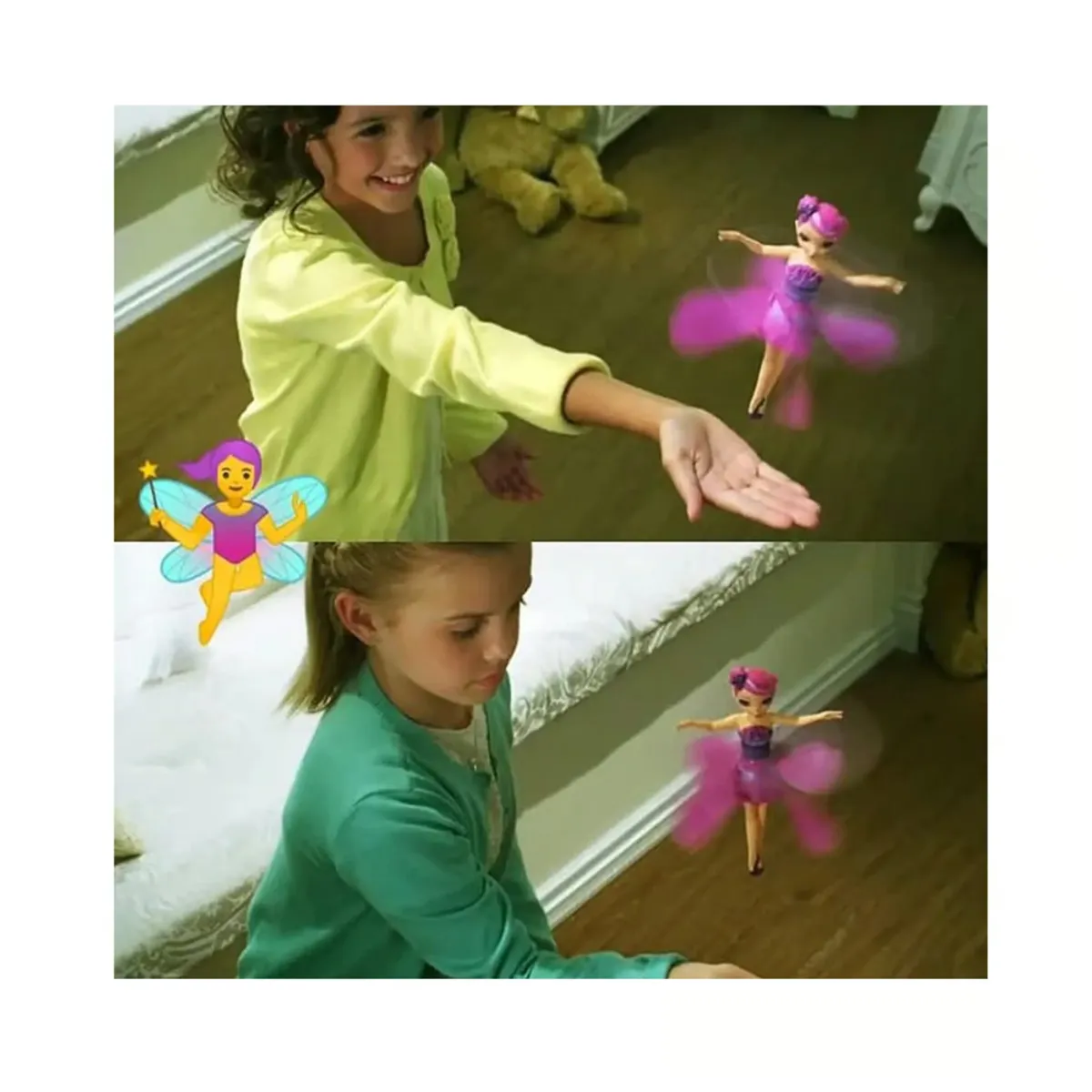 GENERICO - MUÑECA HADA VOLADORA CON SENSOR