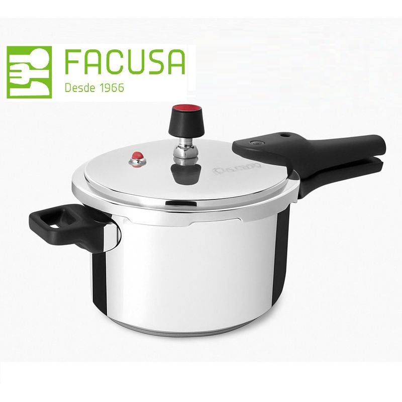 FACUSA - Olla a presión 5 Litros Acero Inoxidable Facusa